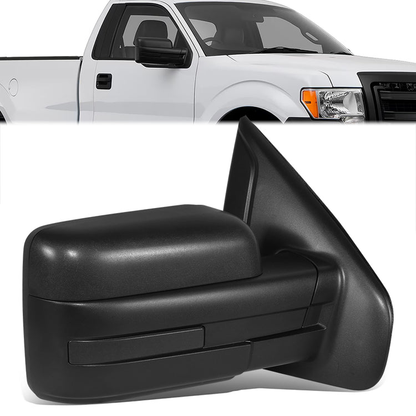 RETROVISOR MIRROR - OE STYLE - FORD F-150 09-10 - WITH POWER - DRIVER SIDE - PAINT TO MATCH - BLACK