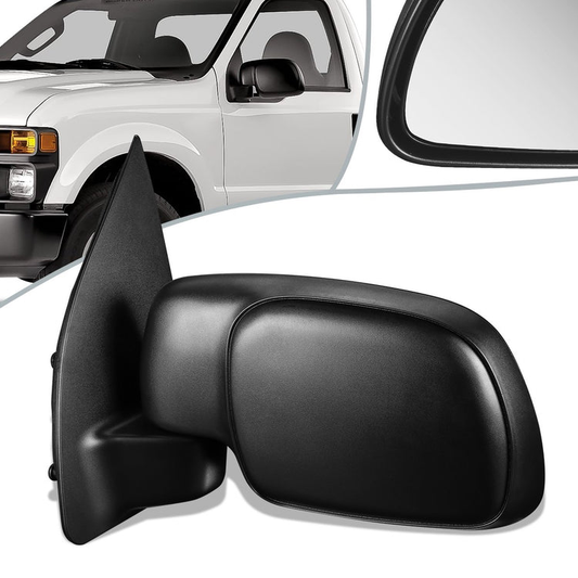 RETROVISOR MIRROR - OEM - 08-10 FORD F-250, F-350, F-450, F-550 SUPER DUTY - POWERED - TEXTURED - BLACK - LEFT