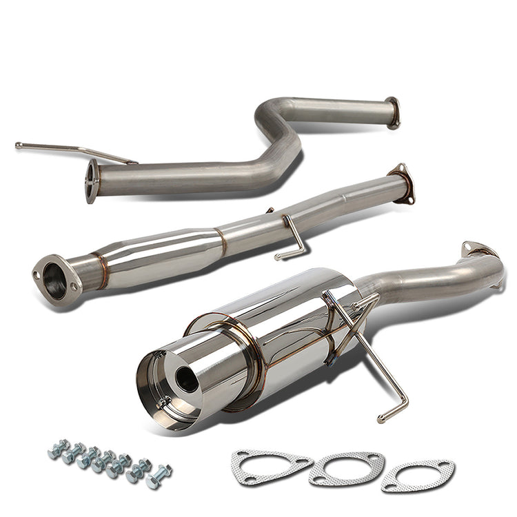 TUBERIA CATBACK CATBACK - 92-95 HONDA CIVIC EX/DX/LX / 96-00 HONDA CIVIC EX/GX/SI - 2/4DR ONLY - SINGLE TIP - STAINLESS STEEL