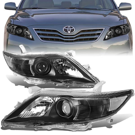 FAROS 10-11 TOYOTA CAMRY - PROJECTOR - H11 LOW BEAM / 9005 HIGH BEAM / 7440A TURN SIGNAL - BLACK HOUSING / CLEAR CORNER