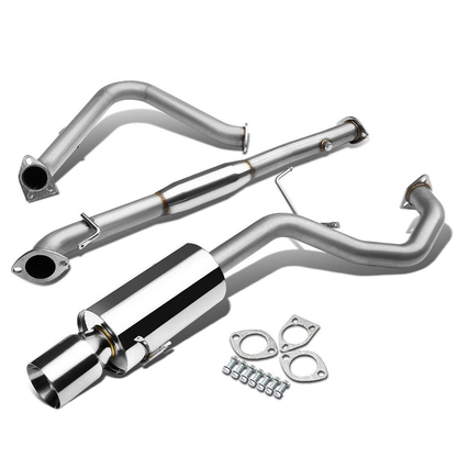 TUBERIA CATBACK CATBACK - 99-03 MITSUBISHI GALANT 4CYL - SINGLE ROLLED TIP - STAINLESS STEEL