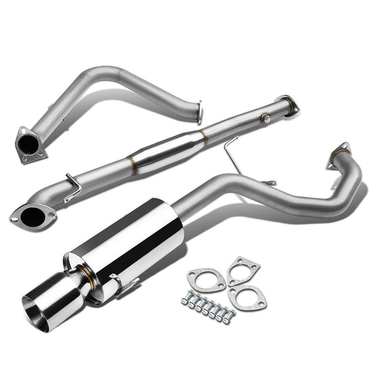 TUBERIA CATBACK CATBACK - 99-03 MITSUBISHI GALANT 4CYL - SINGLE ROLLED TIP - STAINLESS STEEL