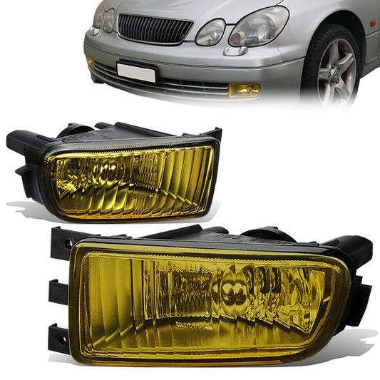FAROS DE NIEBLA 98-05 LEXUS S300 / 98-00 LEXUS GS400 / 01-05 LEXUS GS430 4-DOOR - NO SWITCH - 9006 BULB - AMBER