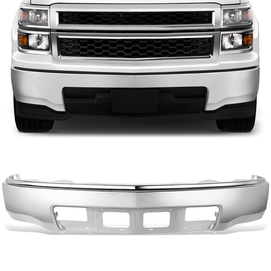 DEFENSA 14-15 CHEVROLET SILVERADO 1500 - FITS MODELS WITHOUT FOG LAMPS & PARKING AID SENSORS - CHROME
