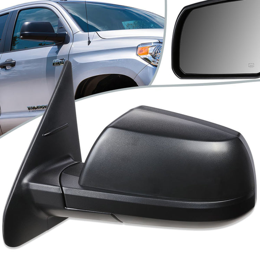RETROVISOR MIRROR - OEM - 14-18 TOYOTA TUNDRA - POWERED - HEATED - TEXTURED - BLACK - LEFT
