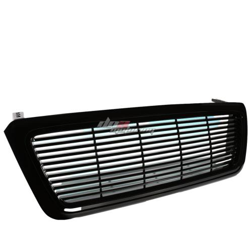 PARRILLA GRILLE - 04-08 FORD F-150 - BILLET STYLE - ABS - GLOSSY - BLACK