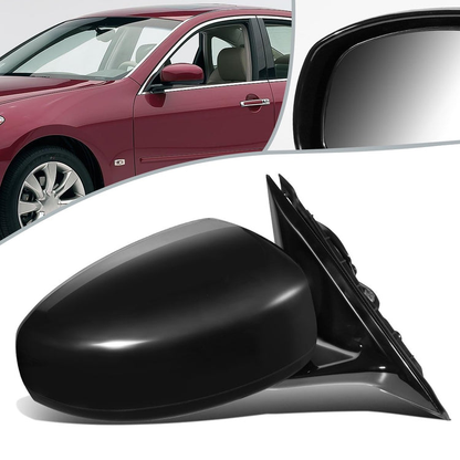 RETROVISOR MIRROR - OEM - 06-10 INFINITI M35, M45 - POWERED - HEATED - W/ MEMORY - FOLDING - BLACK MATERIAL - RIGHT