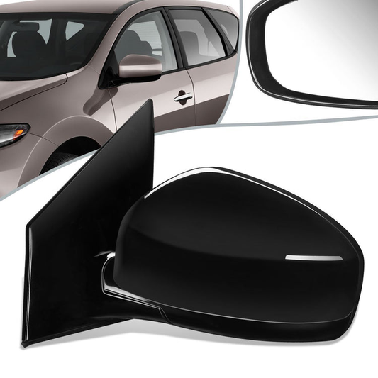 RETROVISOR MIRROR - OEM - 09-14 NISSAN MURANO - POWERED - HEATED - PAINTABLE - BLACK - LEFT