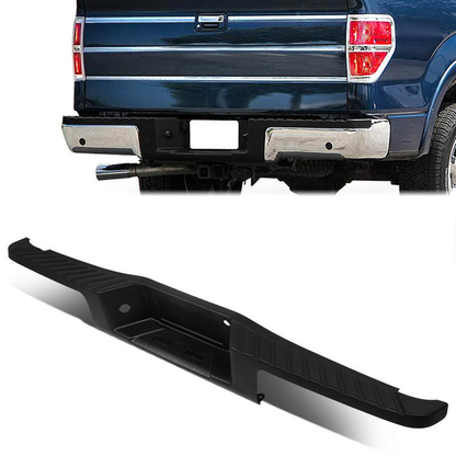 nan REAR BUMPER STEP PROTECTOR - 09-14 FORD F-150 - FITS STYLESIDE MODELS WITH TOWING PACKAGE - FITS MODELS WITHOUT PARKING ASSIST SENSORS - TEXTURED - BLACK
