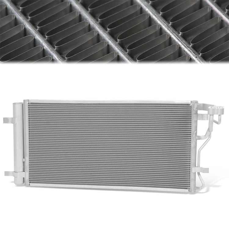 CONDENSADOR HYUNDAI VELOSTER 2019-2021 / KIA SOUL 2020-2021 - FOR 1.6L TURBO MODEL - ALUMINIUM