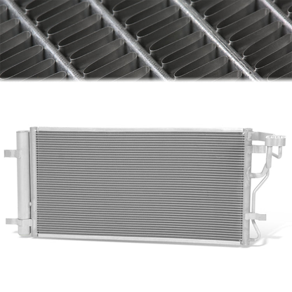 CONDENSADOR HYUNDAI VELOSTER 2019-2021 / KIA SOUL 2020-2021 - FOR 1.6L TURBO MODEL - ALUMINIUM