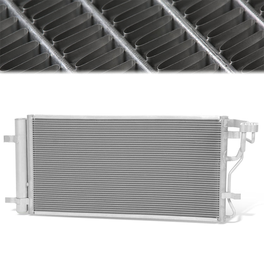 CONDENSADOR HYUNDAI VELOSTER 2019-2021 / KIA SOUL 2020-2021 - FOR 1.6L TURBO MODEL - ALUMINIUM