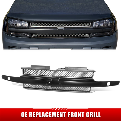 PARRILLA GRILLE - CV TRAIL-BLAZR 02-05/ GRILLE ASS'Y/ DARK GRAY W/BLACK MLDG/ (LS) (W/H/L WSHER TYPE)//PARTS.NO,GM1200462//OEM NO,89044659