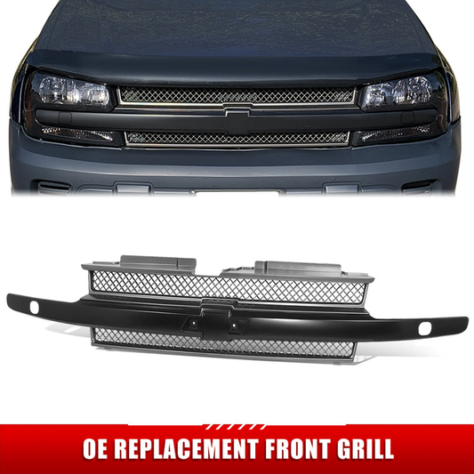 PARRILLA GRILLE - CV TRAIL-BLAZR 02-05/ GRILLE ASS'Y/ DARK GRAY W/BLACK MLDG/ (LS) (W/H/L WSHER TYPE)//PARTS.NO,GM1200462//OEM NO,89044659