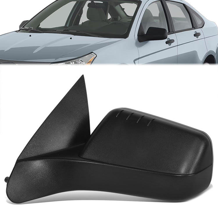 RETROVISOR MIRROR - OE STYLE - FORD FOCUS 08-11 - WITH POWER TEXTURE COVER - DRIVER SIDE - PAINT TO MATCH - BLACK