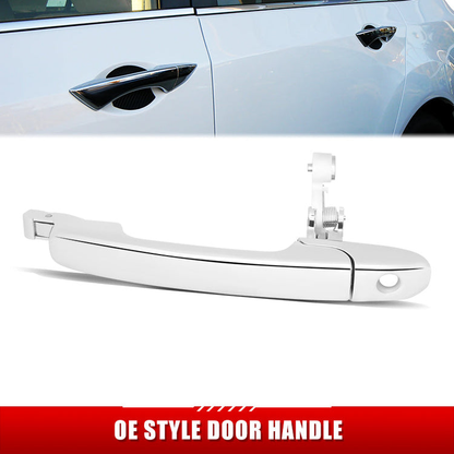 MANIJA DOOR HANDLE COVERS - HONDA CR-V 02-06 - W/ KEYHOLE - STEEL / PLASTIC - CHROME