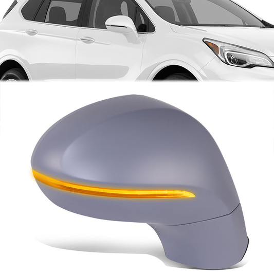 RETROVISOR MIRROR - OE STYLE - BUICK ENVISION 17-20 - WITH POWER WITH HEATED GLASS WITH SIGNAL - PASSENGER SIDE - PAINT TO MATCH - BLACK