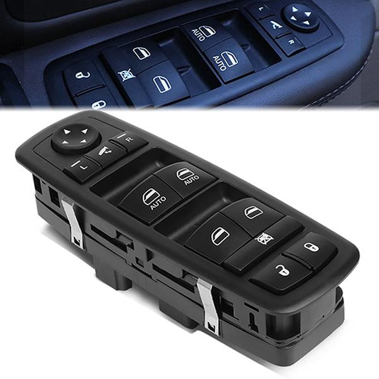 INTERRUPTOR ELEVADOR ELECTRICO 12-15 CHRYSLER TOWN & COUNTRY / 12-19 DODGE GRAND CARAVAN / 13-17 DODGE RAM 1500 / 13-16 DODGE RAM 2500 / 2015 DODGE RAM 3500 - DRIVER SIDE - BLACK