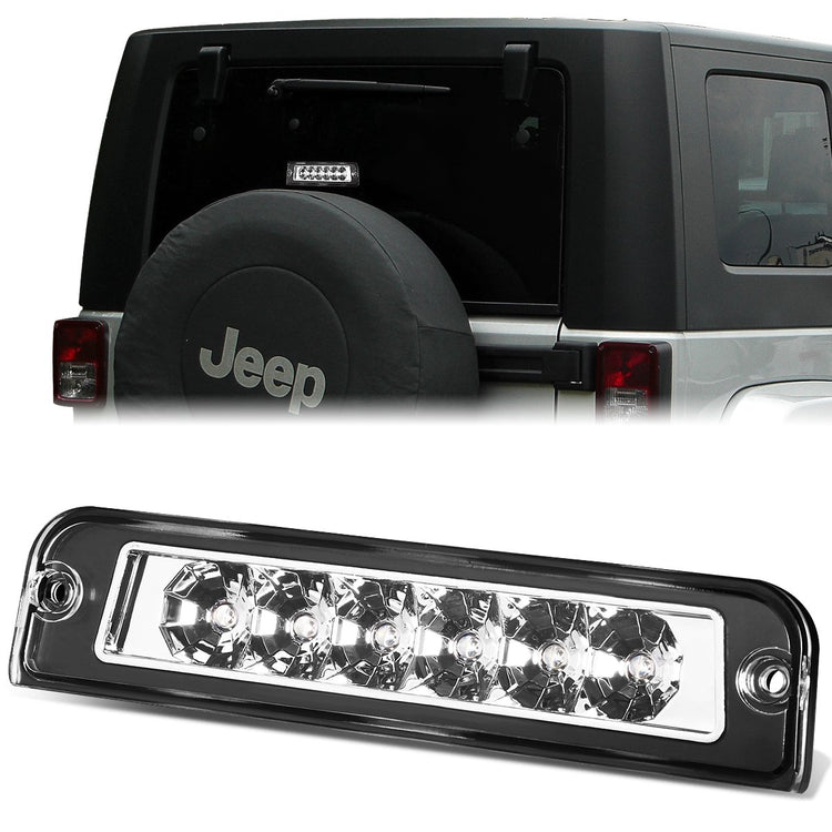 LUZ DE FRENO 97-06 JEEP WRANGLER - DOES NOT FIT MODELS WITH OFFROAD PACKAGE - LED - CHROME