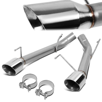 TUBERIA CATBACK AXELBACK - 05-10 FORD MUSTANG 4.6L / 5.4L - DUAL ROLLED TIP - STAINLESS STEEL