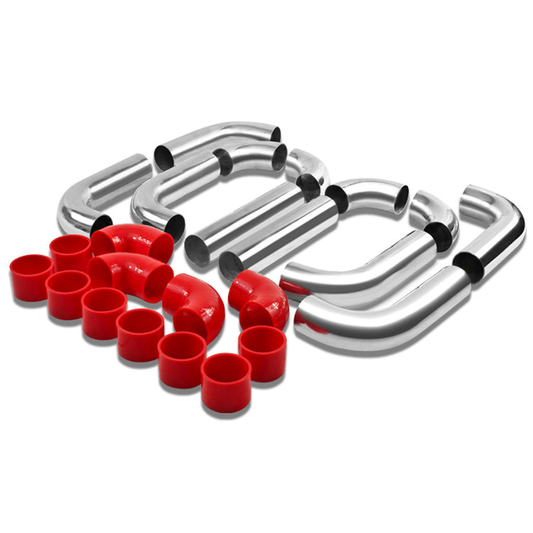TUBERIA INTERCOOLER UNIVERSAL INTERCOOLER PIPING - ALUMINUM - 3.00" - 14PC - PIPES / HOSES / CLAMPS - T-2 - J16-4 / J11-2 / J9-6 / ZA4-5
