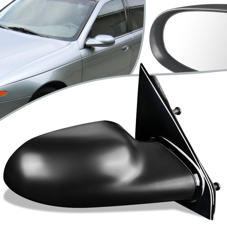 RETROVISOR MIRROR - OEM - 03-05 SATURN L SEDAN / 04 SATURN L300 / 00-03 SATURN LW WAGON - POWERED - PAINTABLE - BLACK - RIGHT