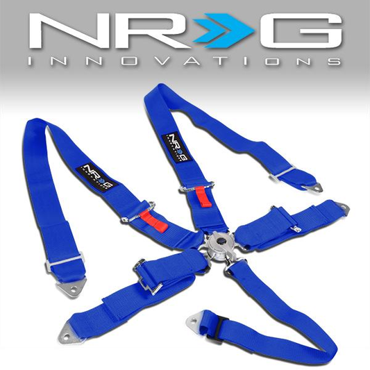 CINTURON RACING 6 POINT - CAM LOCK - BLUE