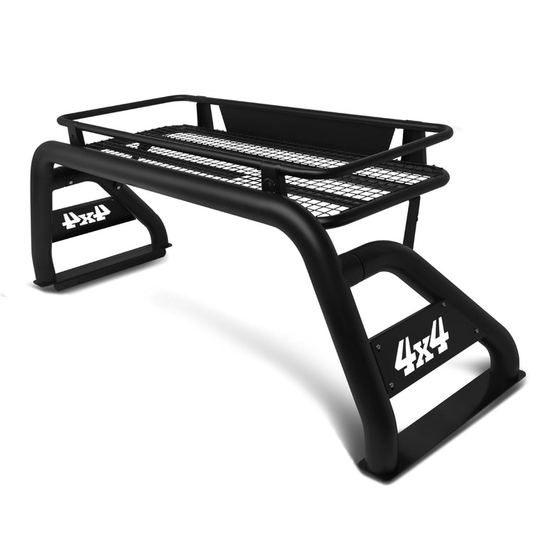 PORTAEQUIPAJE ROLL BAR ROLL BAR + CARGO CARRIER BASKET - 07-18 TOYOTA TUNDRA / 09-18 FORD F-150, F-250, F-350, F-450 SUPER DUTY / 07-18 CHEVY SILVERADO 1500, SILVERADO 2500HD, SILVERADO 3500HD, GMC SIERRA 1500, SIERRA 2500HD, SIERRA 3500HD / 10-18 DODGE