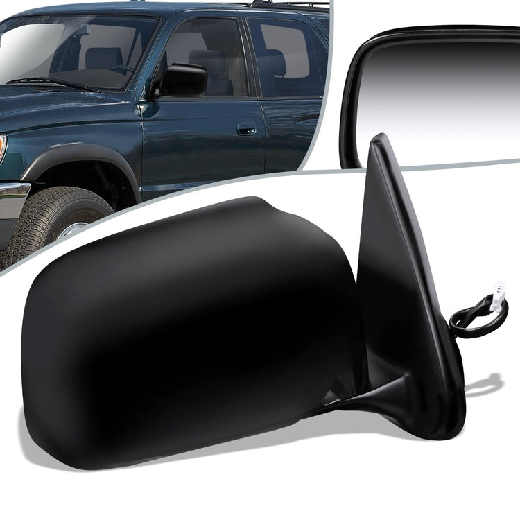 RETROVISOR MIRROR - OEM - 96-02 TOYOTA 4RUNNER - POWERED - FOLDING - BLACK MATERIAL - RIGHT