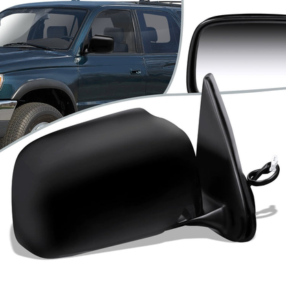 RETROVISOR MIRROR - OEM - 96-02 TOYOTA 4RUNNER - POWERED - FOLDING - BLACK MATERIAL - RIGHT