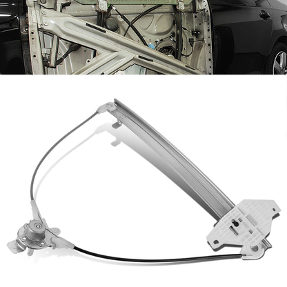 REGULADOR DE VENTANA WINDOW MOTORS & REGULATORS - METALLIC - 04-05 DODGE VERNA/00-05 HYUNDAI ACCENT HATCHBACK - METALLIC - BARE STEEL/PLASTIC