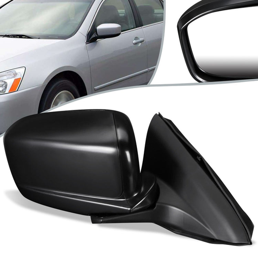 RETROVISOR MIRROR - OEM - 03-07 HONDA ACCORD 2-DOOR - POWERED - HEATED - TEXTURED - BLACK - RIGHT
