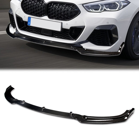 LIP FRONTAL 14-19 BMW F23, 228I, 230I, M235I, XDRIVE MODELS - FITS CONVERTIBLE MODELS WITH BASE BUMPER ONLY - REQUIRES DRILLING BUMPER FOR INSTALLTION - 3PC - REAL CARBON FIBER