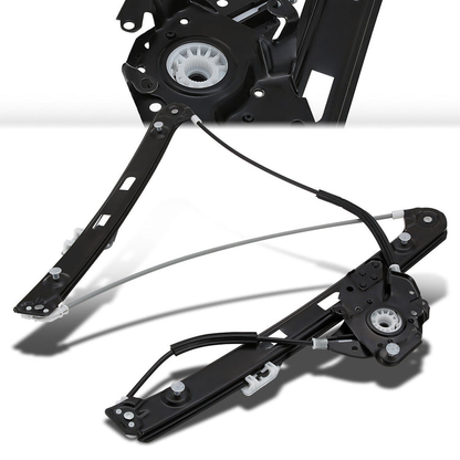 REGULADOR DE VENTANA WINDOW MOTORS & REGULATORS - METALLIC - 99-00 BMW 323I/01-05 BMW 325I/01-05 BMW 325XI/99-00 BMW 328I/01-05 BMW 330I/01-05 BMW 330XI - FITS 4-DOOR SEDAN / WAGON MODELS ONLY - METALLIC - BARE STEEL/PLASTIC