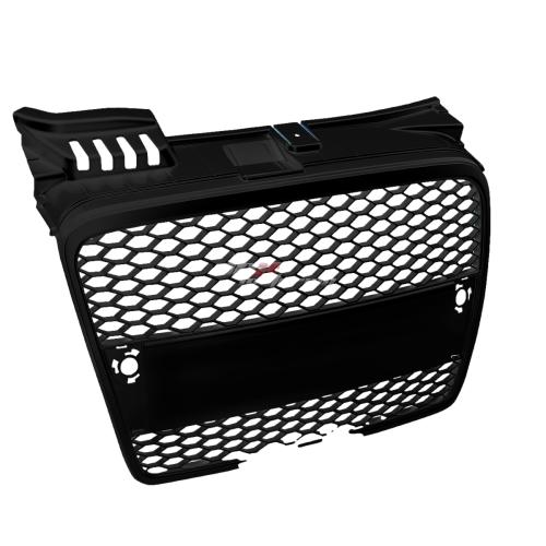 PARRILLA GRILLE - 05-08 AUDI A4 , QUATTRO - HONEYCOMB MESH STYLE - ABS - DOES NOT FIT CABRIO , S-LINE MODELS W/ PARKING ASSISTANCE - BLACK