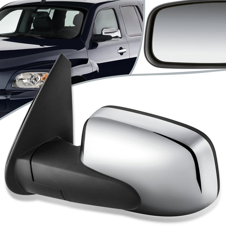 RETROVISOR MIRROR - OEM - 06-11 CHEVY HHR - POWERED - CHROME - LEFT