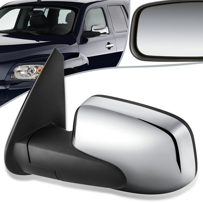 RETROVISOR MIRROR - OEM - 06-11 CHEVY HHR - POWERED - CHROME - LEFT