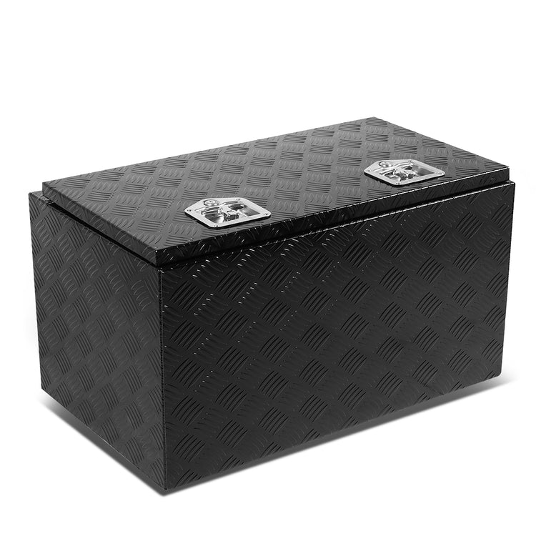 CAJA DE HERRAMIENTAS UNIVERSAL - TRUCK / TRAILER - W/ LOCK & KEY - ALUMINUM - 30" X 18" X 17" - BLACK