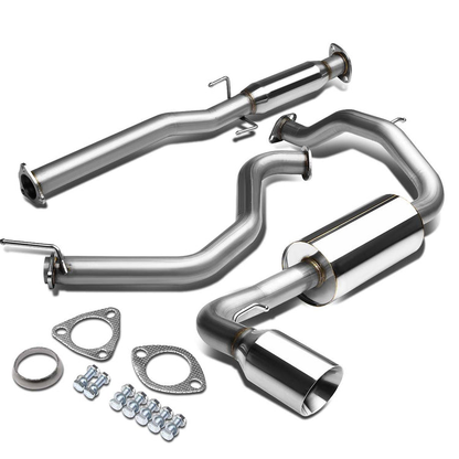 TUBERIA CATBACK CATBACK - 88-91 HONDA CRX- SINGLE ROLLED TIP - STAINLESS STEEL