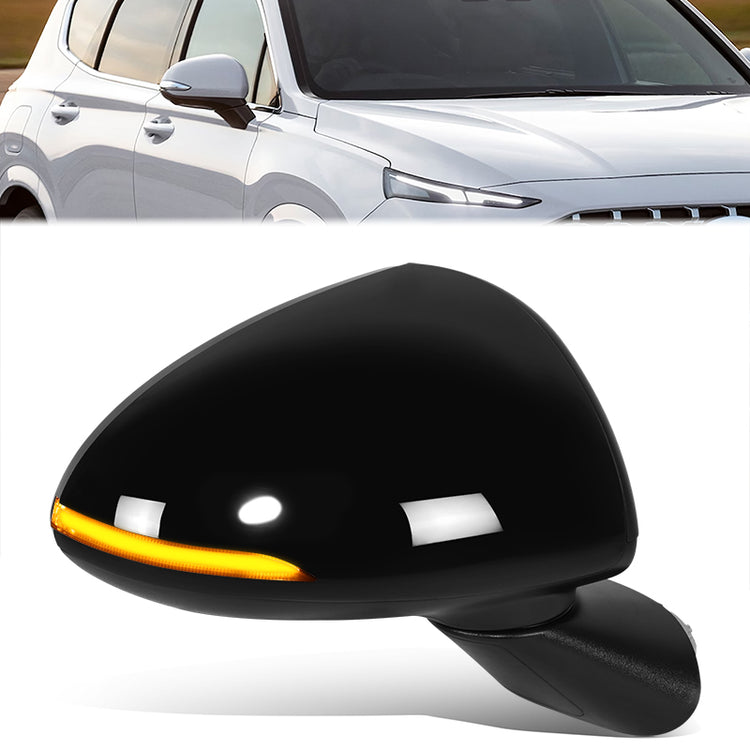 RETROVISOR MIRROR - OE STYLE - HYUNDAI SONATA 2020-2023 - WITH POWER WITH HEATED GLASS WITH BLIND SPOT - PASSENGER RIGHT SIDE - BLACK