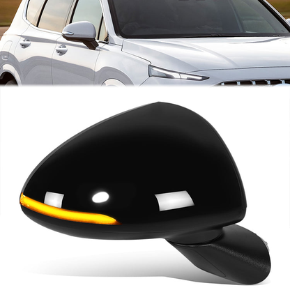 RETROVISOR MIRROR - OE STYLE - HYUNDAI SONATA 2020-2023 - WITH POWER WITH HEATED GLASS WITH BLIND SPOT - PASSENGER RIGHT SIDE - BLACK