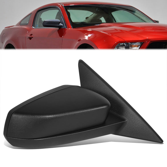 RETROVISOR MIRROR - OE STYLE - FORD MUSTANG 2010-2012 - WITH POWER WITH BLIND SPOT MIRROR TEXTURED COVER - PASSENGER RIGHT SIDE - BLACK