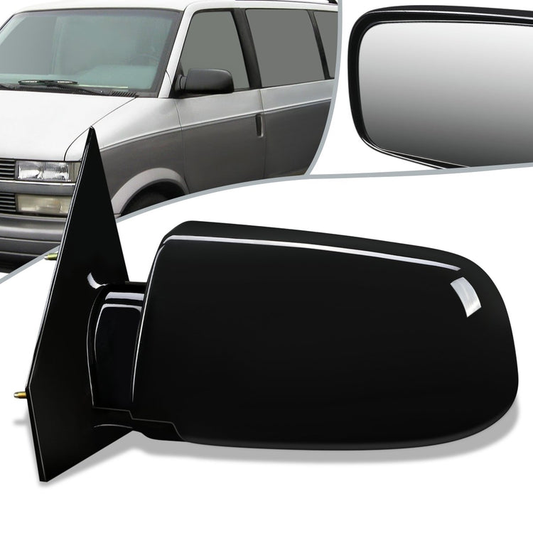 RETROVISOR MIRROR - OEM - 1999 CHEVY ASTRO / 1999 GMC SAFARI - POWERED - PAINTABLE - BLACK - LEFT