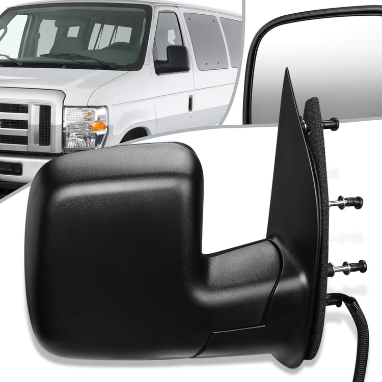 RETROVISOR MIRROR - OEM - 2009 FORD E-150, E-250, E-350 ,E-450 - POWERED - TEXTURED - BLACK - RIGHT