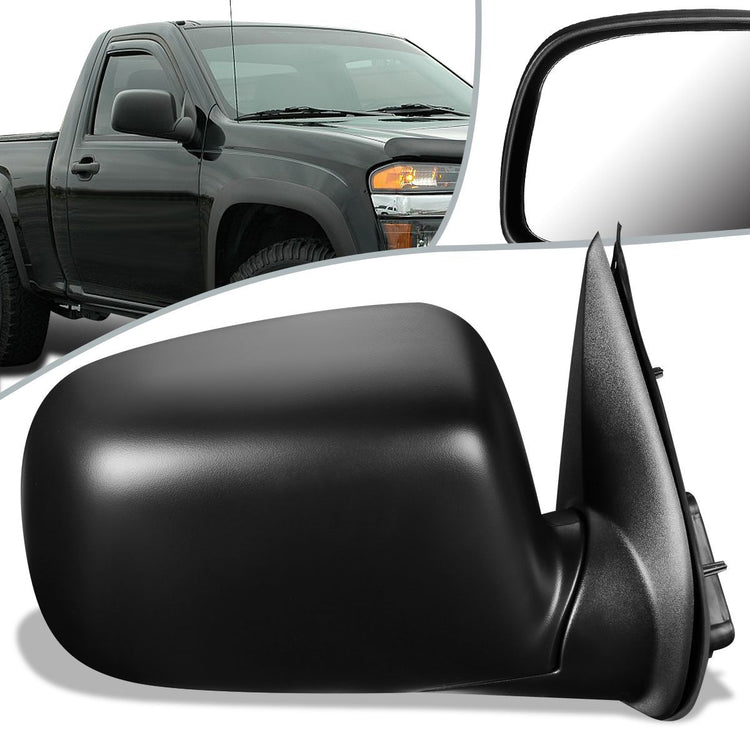 RETROVISOR MIRROR - OEM - 09-12 CHEVY COLORADO / 09-12 GMC CANYON - MANUAL - PAINTABLE - BLACK - RIGHT