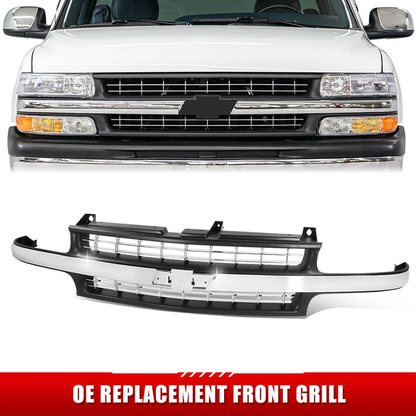 PARRILLA GRILLE - CV SIRADO '99-'02/ GRILLE ASS'Y/ CHROME/BLACK/ (1500/2500)//PARTS.NO,GM1200424//OEM NO,15764313