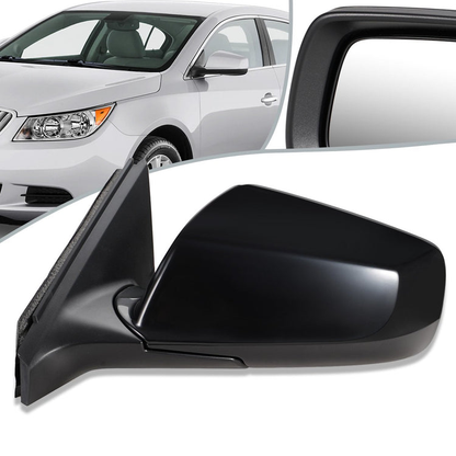 RETROVISOR MIRROR - OEM - 10-15 BUICK LACROSSE - POWERED - HEATED - FOLDING - BLACK - LEFT