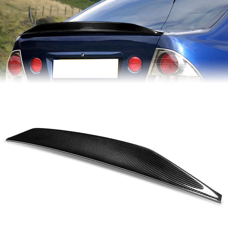 SPOILER CAR TRUNK SPOILER - 01-05 LEXUS IS300 - CARBON FIBER BLACK