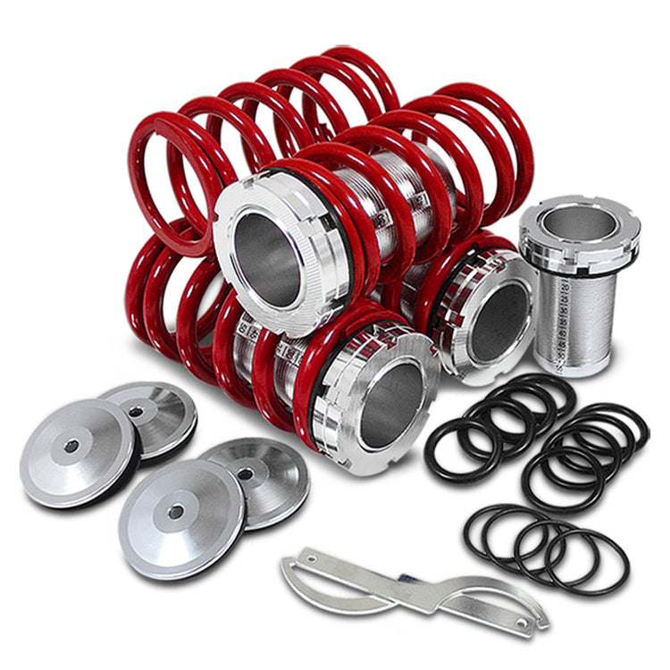 COILOVER 88-00 CIVIC / 88-91 CRX / 93-97 DEL SOL / 90-01 INTEGRA - SLEEVES - SCALE - U12-1 / U9-1 / T12-1 - RED