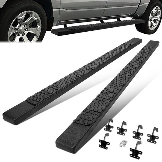 ESTRIBOS 5" - HONEYCOMB STEP PAD - 19-20 DODGE RAM 1500 - CREW CAB - BLACK